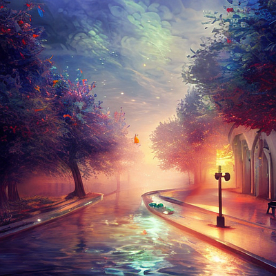 Walkway Fantasy design graphic design illustration