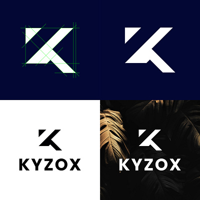 Kyzox Logo Concept abstract app art branddesign brandidenty branding design flat graphic design icon illustration k letter logo logo design logocnocept minimalist monogram simple design top logo ui