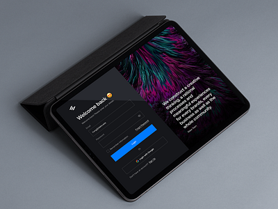 Login Screen - Daily UI app button flat form input landing login minimal page register signin signup ui ux web design website