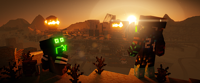 The Apocalypse 3d design graphic design illustration minecraft