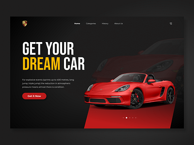 Landing Page Sport Cars branding graphic design illustration landingpage ui ui design ui ux design web design