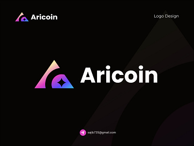 Aricoin - Tech crypto blockchain logo design bitcoin blockchain blockchain logo coin logo creative logo crypto crypto logo logo logo design logo idea modern logo tech tech logo token