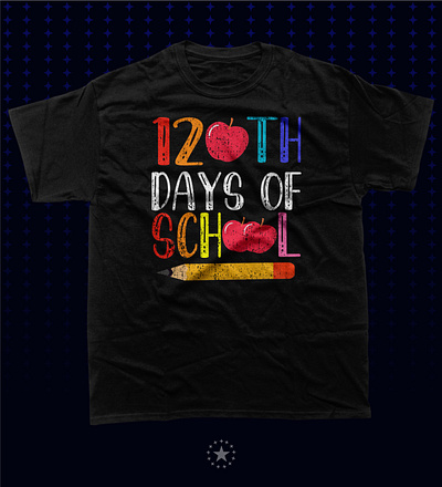 120th Day Of School Shirt branding graphic design t shirt