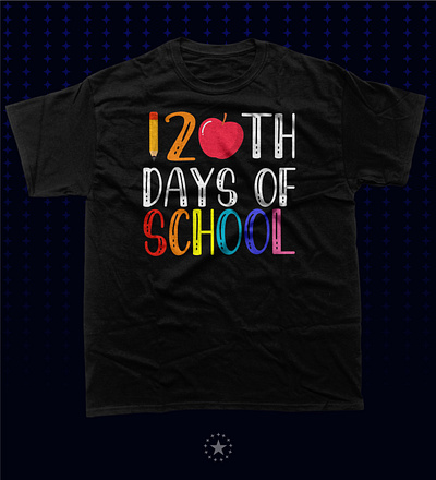 120th Day Of School Shirt branding graphic design t shirt