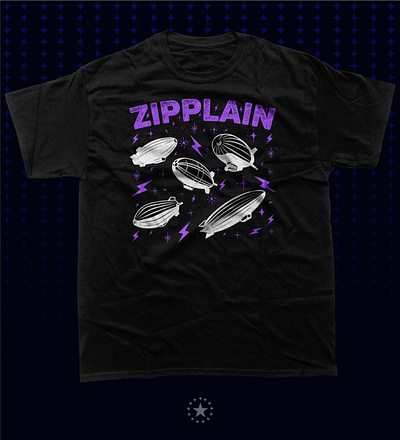 Vintage Retro Zeppelin Shirt branding graphic design t shirt