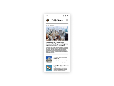 News #dailyui #094 web design