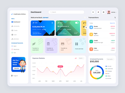 Bank Account Dashboard banking branding dashboard design fintech illustration logo mobile app uiux ux