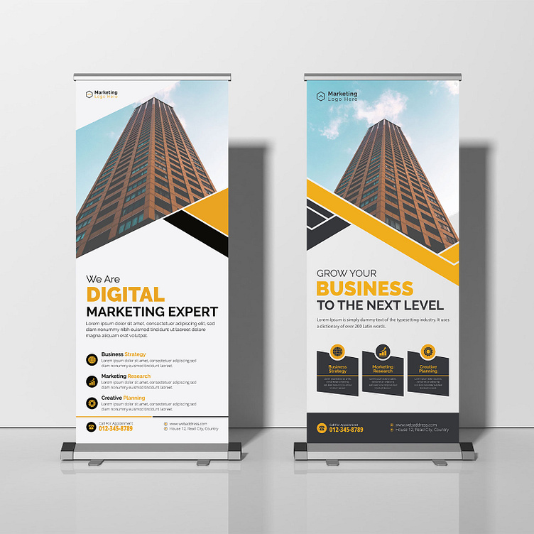 Corporate Roll UP Banner Design by Md Mithun Ali on Dribbble