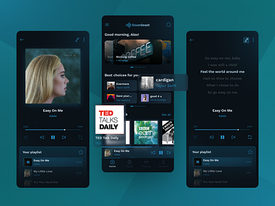 Music player application app design application figma music podcast sing song ui uiux design ux