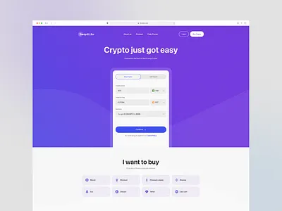 Swapilio crypto ui uiux ux uxui wallet webdesign