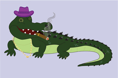 Meet the Crocodile design illustration vector