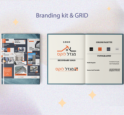 Branding kit and grid branding graphic design