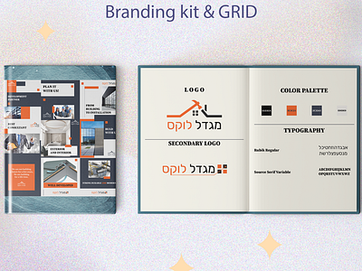 Branding kit and grid branding graphic design