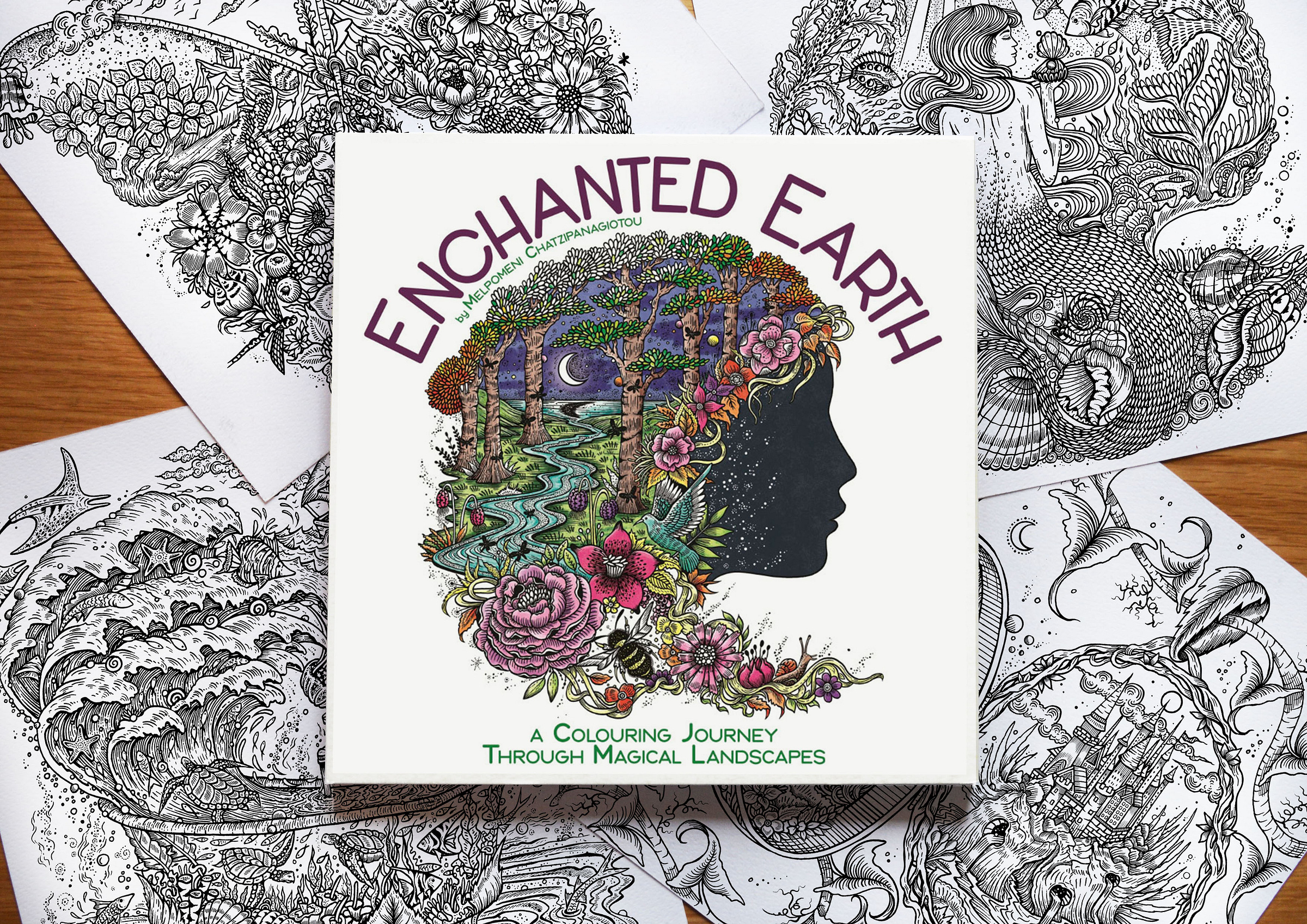 Enchanted Earth, a colouring book by Melpomeni Chatzipanagiotou on Dribbble