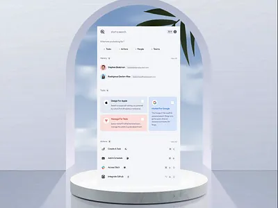 Search/Command Card Interaction Exploration animation commands design flow interaction minimal motion graphics product design prototype search tasks teams to do ui uidesign uiux uiuxdesign user interface design uxdesign