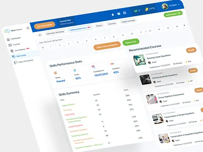Learning Management System UI-04 best dashboard design best web app design 2023 best web design 2023 creative website design dashboard education dashboard education landing page education ui education web app learn course website learning web app popular 2023 saas apps skill center uiroll webapps website application design website inner page