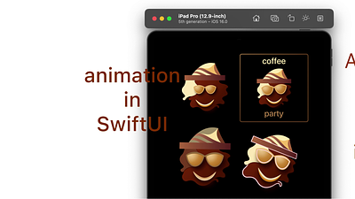 SwiftUI chocolate face animation with Path and Bezier curves. animation app apple apps apps animation branding design graphic design ios ios 16 ios 17 iphone 14 pro iphone 15 motion graphics swift swiftui ui ux xcode