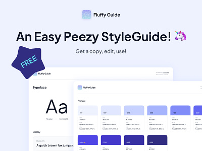 Easy Peezy Styleguide Kit 🦄 free freebie minimal styleguide ui ui kit