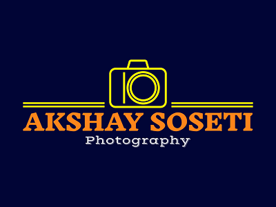 Photography Logo Design | Akshay Soseti akshay s creations akshay soseti branding design graphic design illustration logo ui ux vector