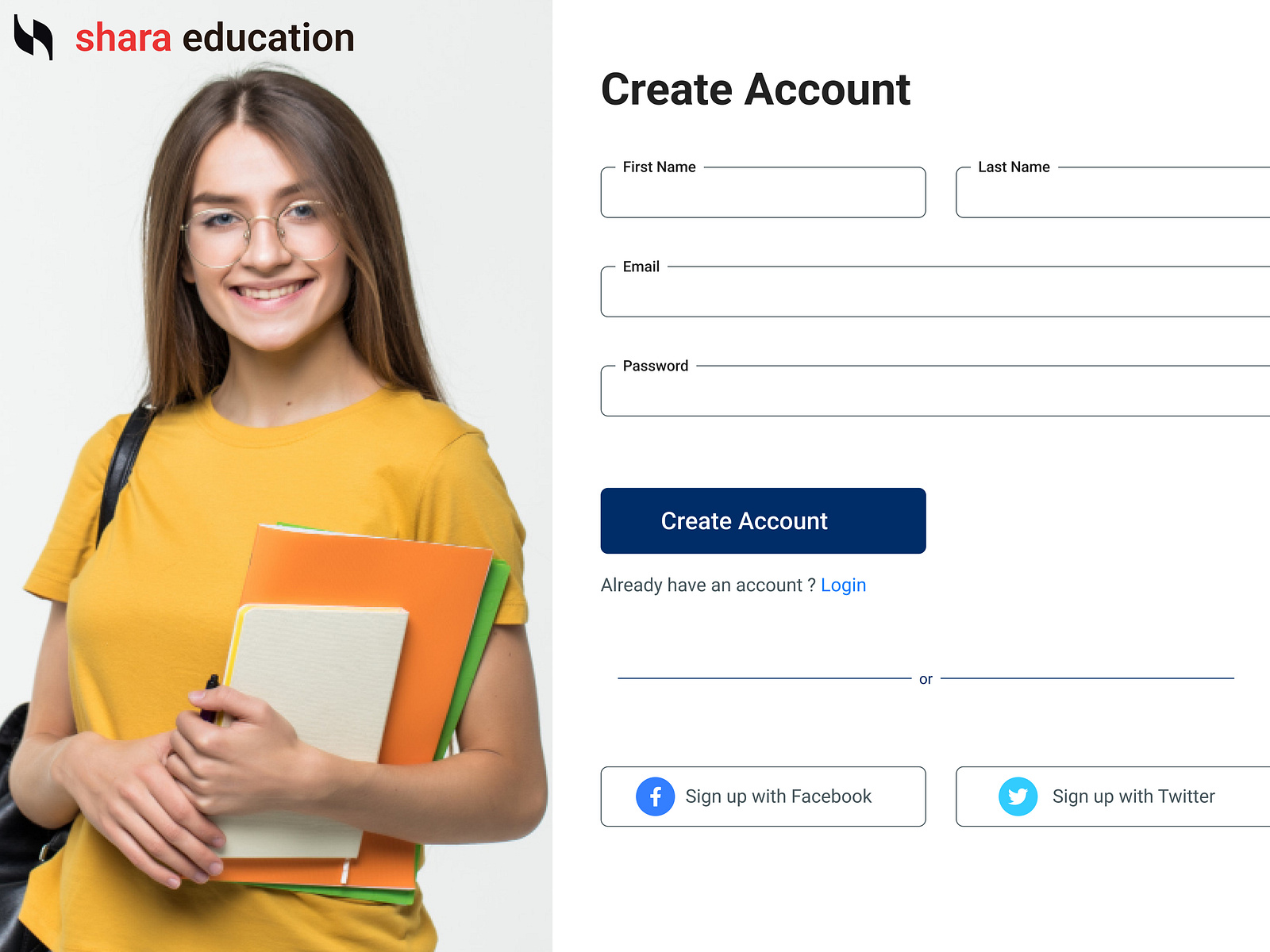 Web Sign up ui design by Ezhumalai on Dribbble