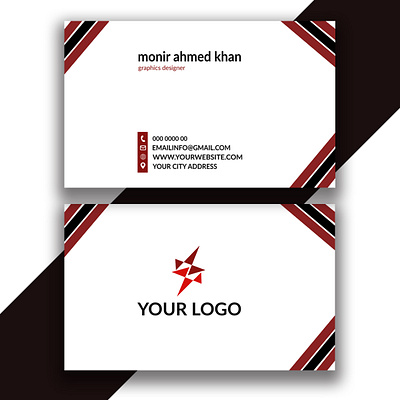 business card template 3d animation app branding business card design design graphic design illustration logo monir360 ui