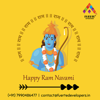 Ram Navami Post graphic design