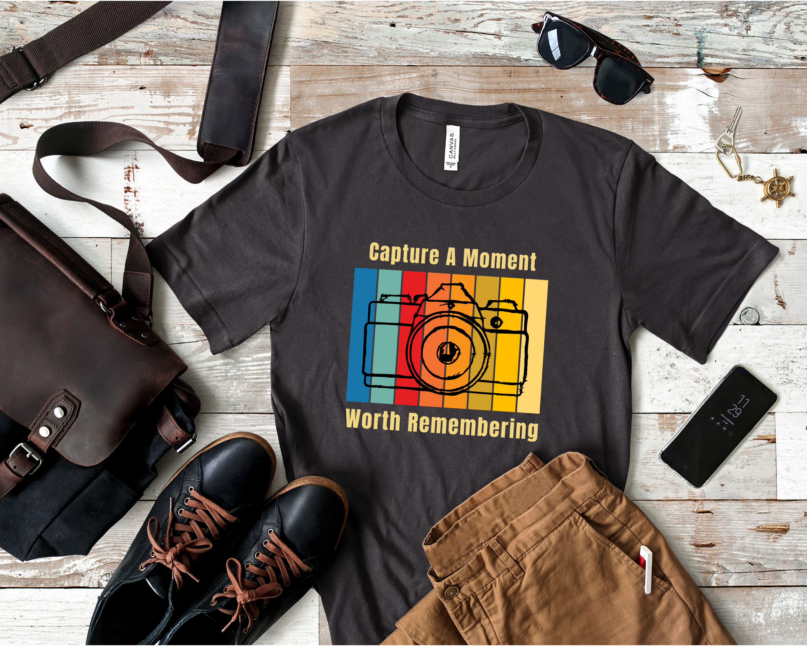 Capture A Moment Worth Remembering T-shirt Design by Anik Debnath