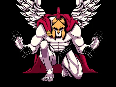 Spartan Box Crossfit brand character comic crossfit design fitness graphic design gym illustration logo spartan vector warrior