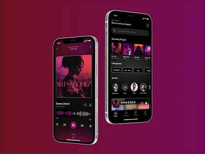 Music Player App | Musemelo interaction design mobile app music app music player ui design