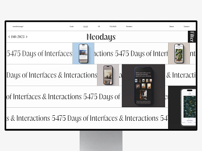 Neodays - March 2023 animation creative design interaction interaction design ios iphone minimal modern motion neodays ui ui design uiux user interface ux ux design visual web web design
