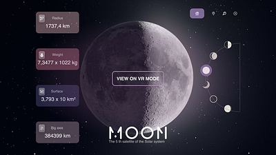The Moon shoot. design moon ui ui ux webdesign
