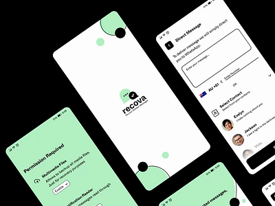 Messages Recovery App Design adobexd animation appdesign branding design designsense figma graphic design interaction design messages recovery app design motion graphics playstore prototype real app ui uiux ux youtube