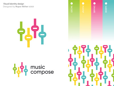 music compose logo brand brand mark branding logo logo design logos logotypo mark modern logo popular logo visual identity