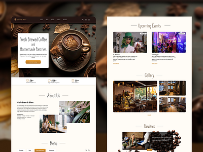 Coffee house - Landing page coffee coffee design coffee house coffee shop design design page landing landing coffee shop landing page landing page coffee landing website landingpage ui ux website website design