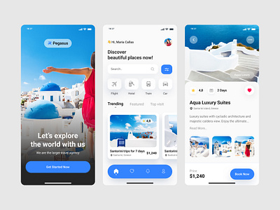 Travel app UI design app branding design icon ui ux