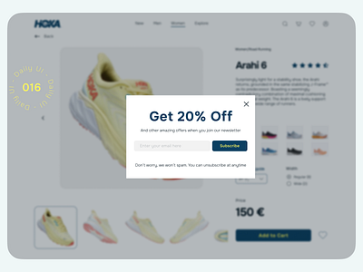 Daily UI Challenge - Day 16: Pop-Up / Overlay dailyui day016 design pop up ui ux