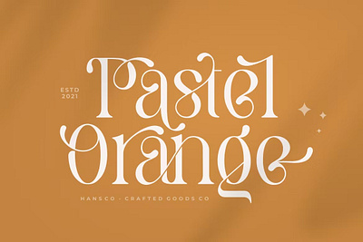 Pastel Orange Font calligraphy display display font font font family fonts hand lettering handlettering lettering logo sans serif sans serif font sans serif typeface script serif serif font type typedesign typeface typography