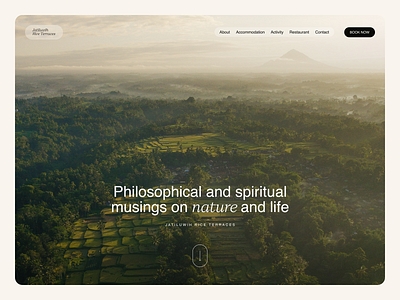 Travel Website Design: Landing Page landing page minimalism travel typogr typography ui design web design