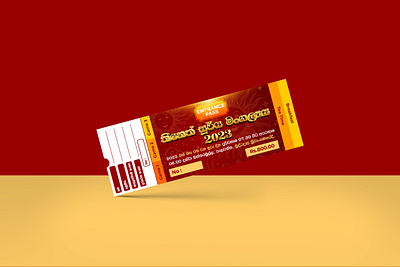 Event Ticket design branding design graphic design sachitheek typography