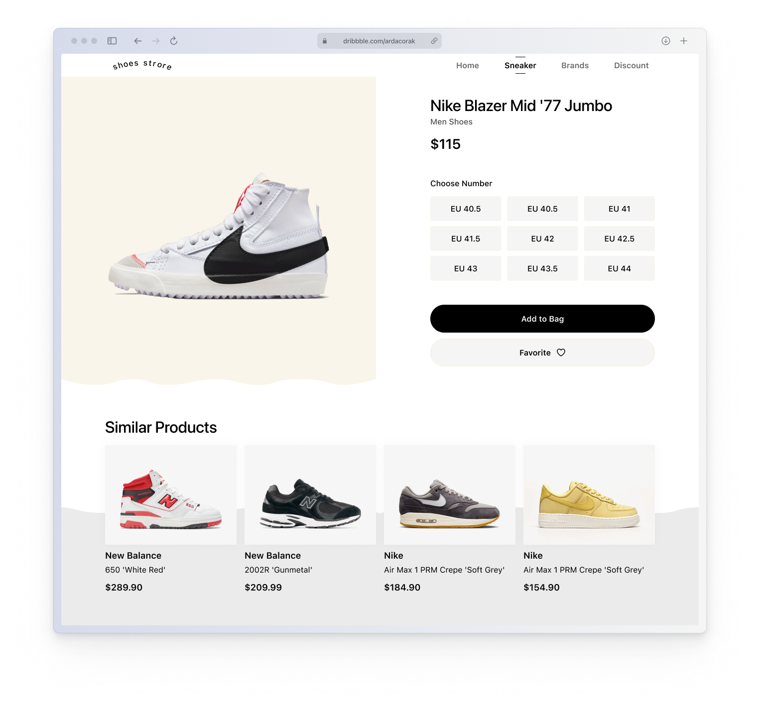 Shoes Sneaker Store by Arda Çorak on Dribbble