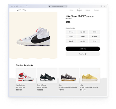 Shoes Sneaker Store customer focused design design detailed product descriptions easy navigation hassle free shopping logo mobile friendly interface responsive design ui user friendly website ux