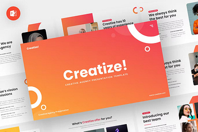 Creatize - Creative Powerpoint Template abstract annual business clean corporate download google slides keynote pitch pitch deck powerpoint powerpoint template pptx presentation presentation template professional slides template ui web
