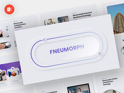 Fneumorph - Neumorph Powerpoint Template abstract annual business clean corporate download google slides keynote pitch pitch deck powerpoint powerpoint template pptx presentation presentation template professional slides template ui web