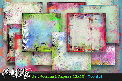 Art Journal Paper Pack 300 dpi art journal paper pack commercial usage graphic design