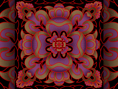 Bloom abstract floral flower graphic design illustration lines monoline symmetry
