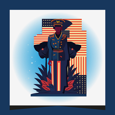 Memorial Day Flat illustration 2023 art branding design flat design flat illustration flat illustration memotial day graphic design happy labor day happy memorial day illustration labor day memorial day memorial day flat illustration memorial day mening veterans day