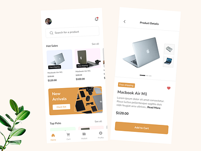 Ecommerce mobile app screen branding design graphic design typography ui ux