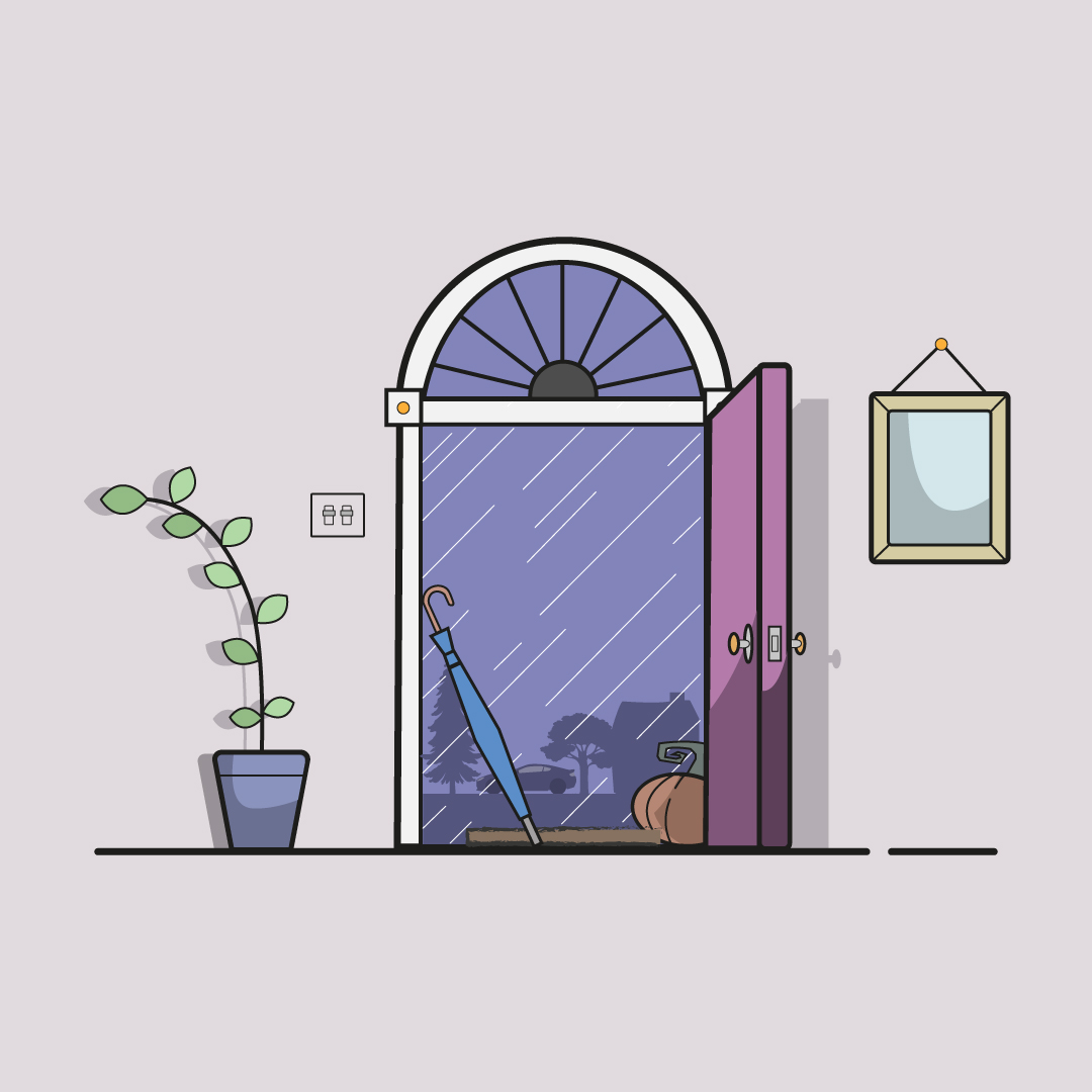 It's A Rainy Day! By Sakshi Choudhary On Dribbble