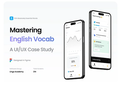 English Learning Application-A UI/UX Case Study app application case study clean course design education elearning english graphic design illustration language learn learning minimal mobile platform ui user interface ux