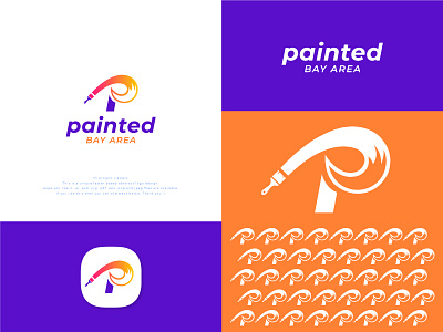 PAINTED BAY AREA Logo Design modern